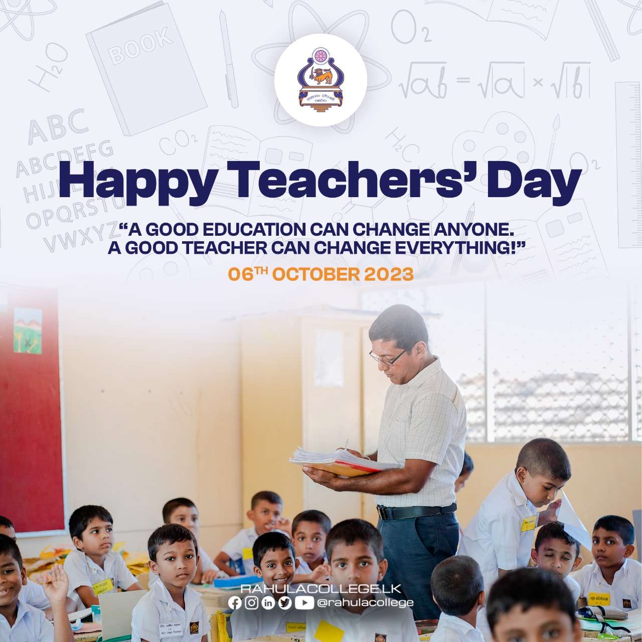 Happy Teacher’s Day - Rahula College